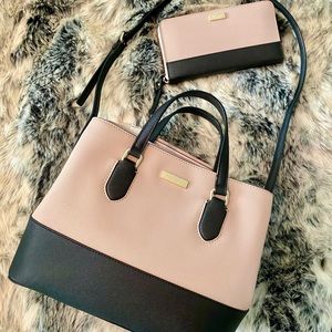Kate Spade satchel & continental wallet set